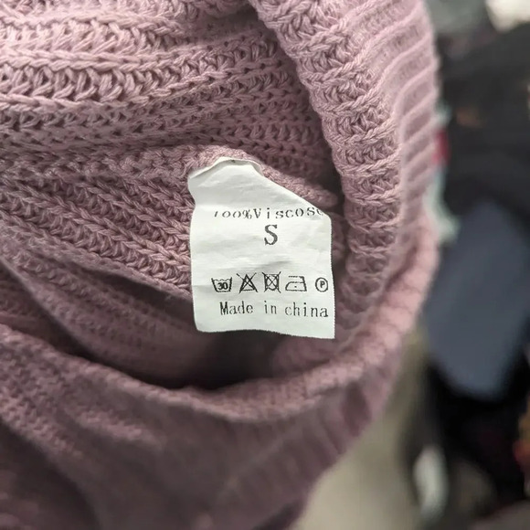 Mauve Knit Sweater Tank Top / Small - Picture 3 of 3